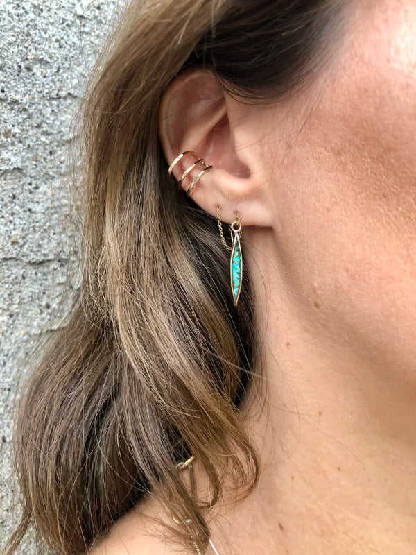 Zelik Opal Ear Threaders