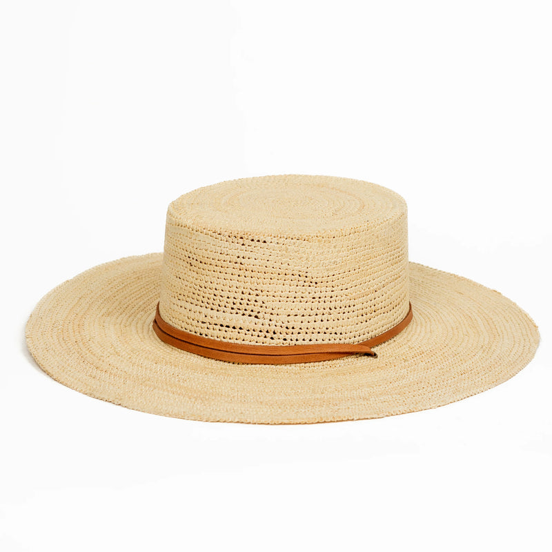 Minga Straw Boater Hat