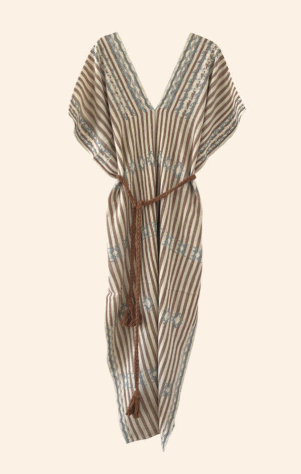 Kachii Kaftan Wood Stripes