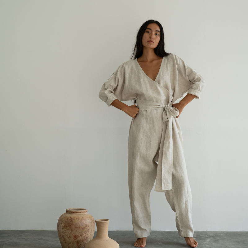 Avy & Co AD Linen Jumpsuit