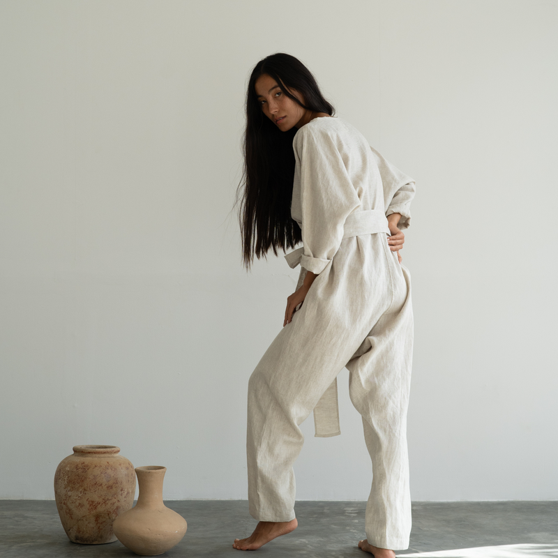 Avy & Co AD Linen Jumpsuit