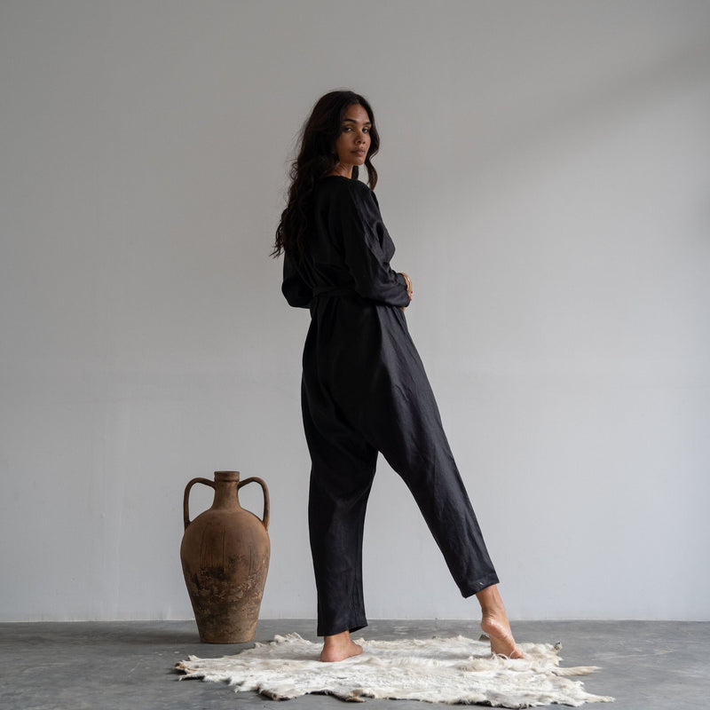 Avy & Co AD Linen Jumpsuit