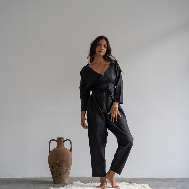 Avy & Co AD Linen Jumpsuit