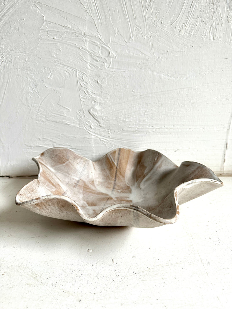 *Sale* Clay Society Large Wave Serving Bowl