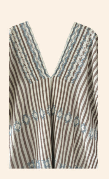 Kachii Kaftan Wood Stripes