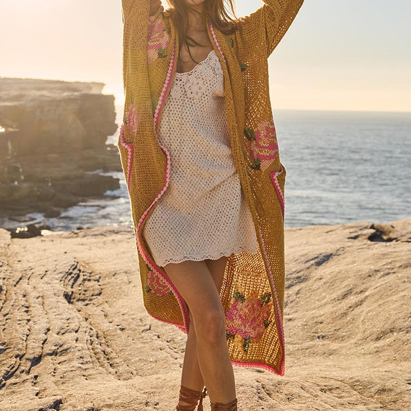 Spell Coastal Granny Maxi Cardigan – ZÓCALO