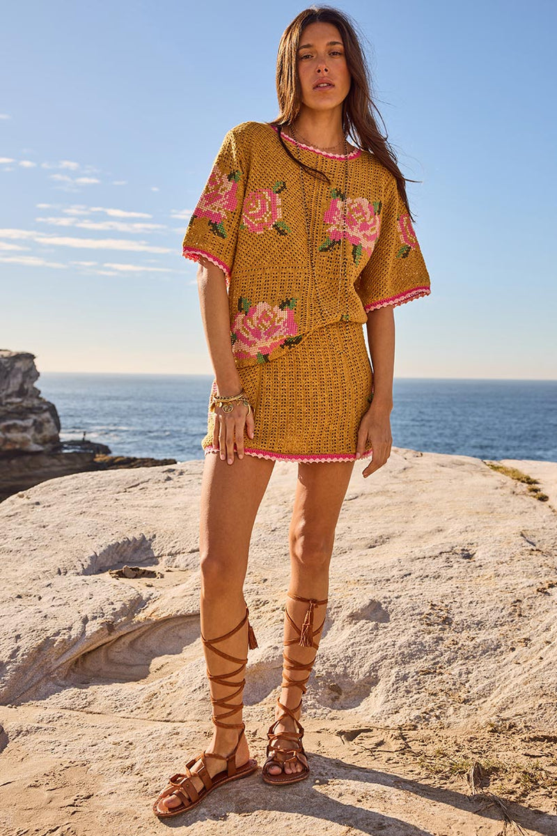 Spell Coastal Granny Mini Skirt