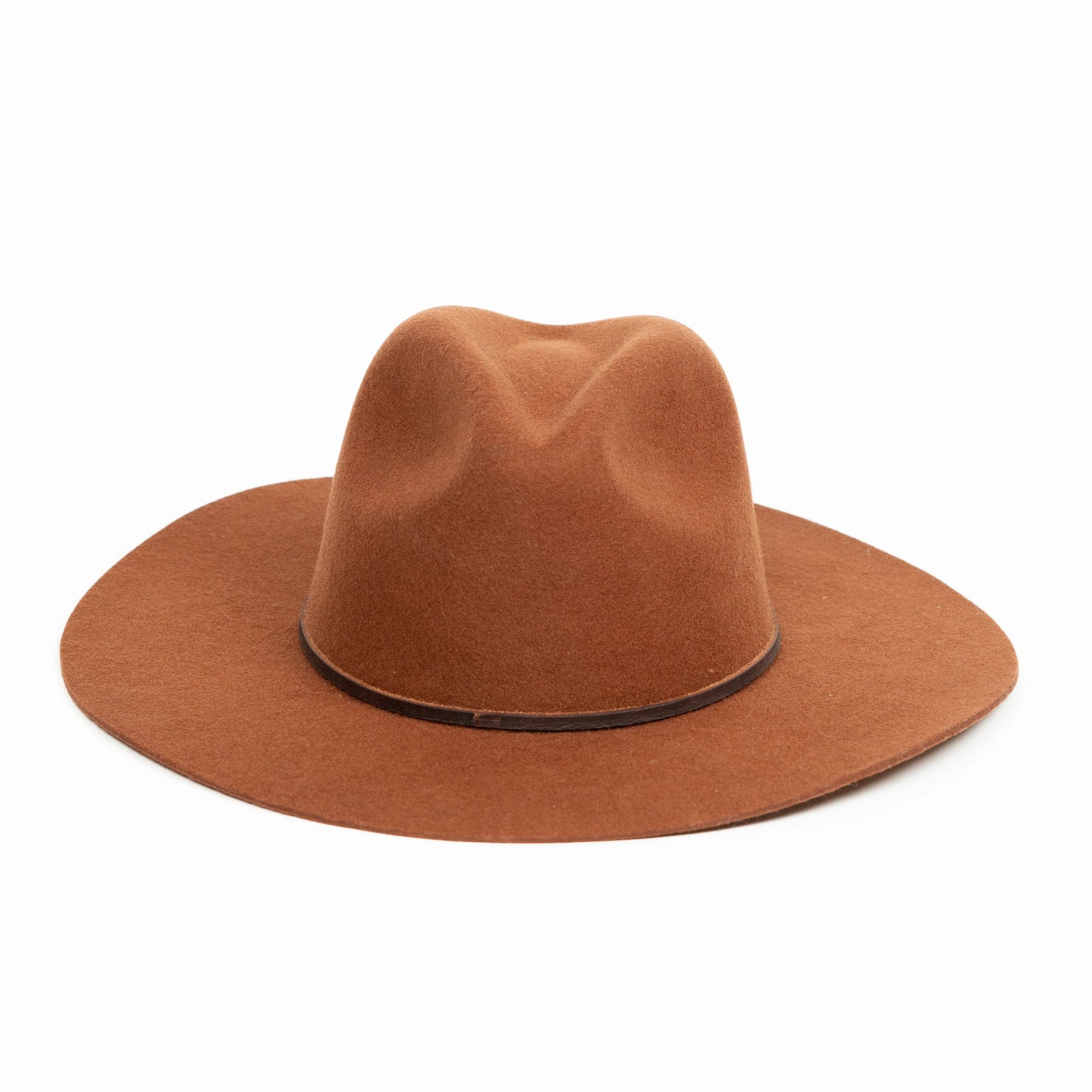 Chic Cream Straw Hat with Leather Tie/La Ranchera Hat Made by Minga Wide Brim Straw Panama Hat – Tan Leather Band | The  main image 3