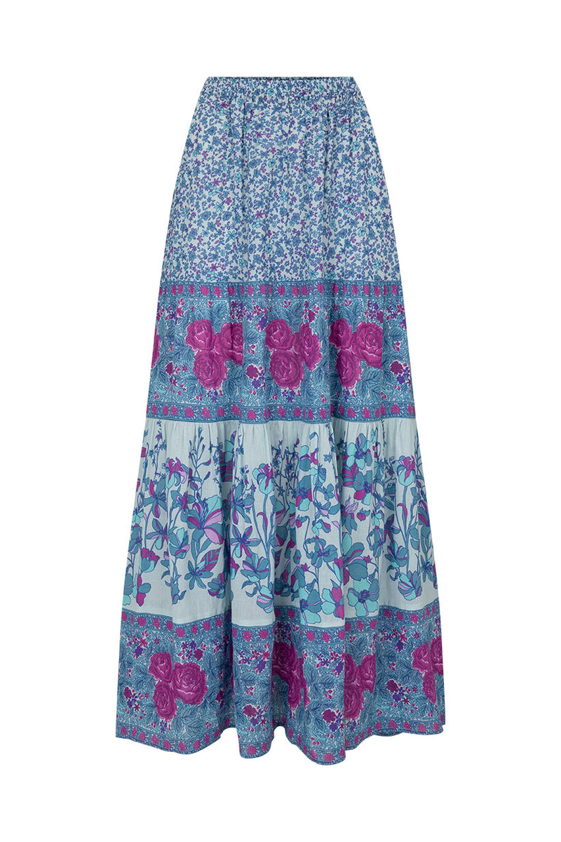 Spell LJ Maxi Skirt - Blue Nirvana