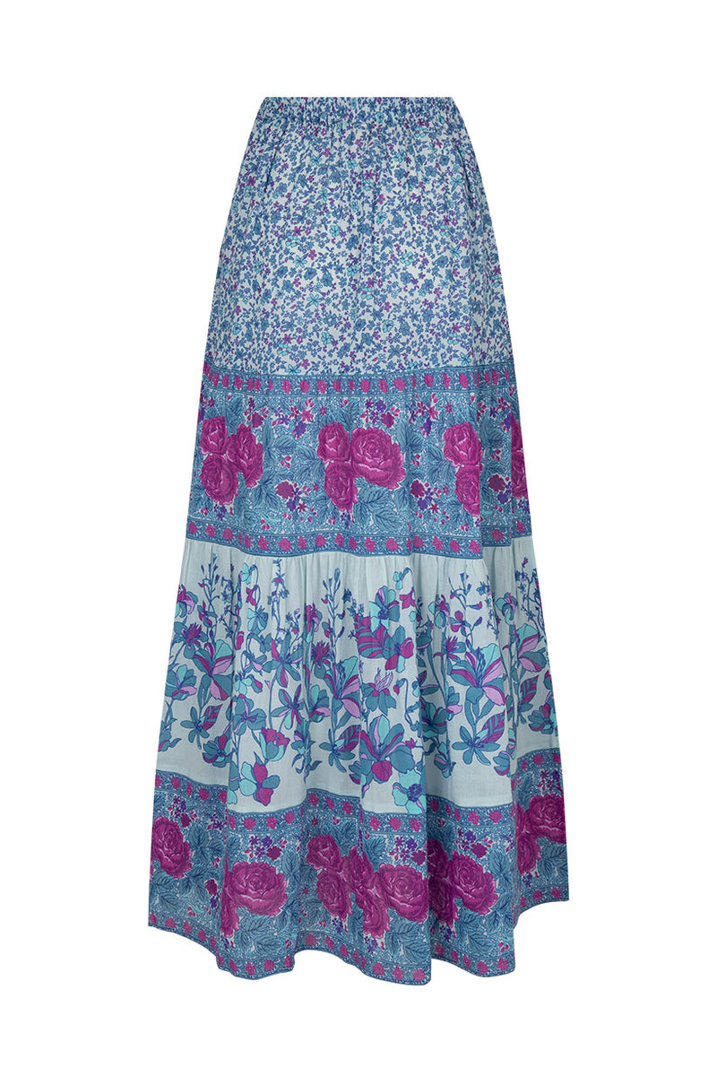 Spell LJ Maxi Skirt - Blue Nirvana