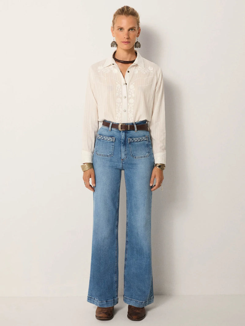 MH Giuletta Pant -Lt Blue Denim