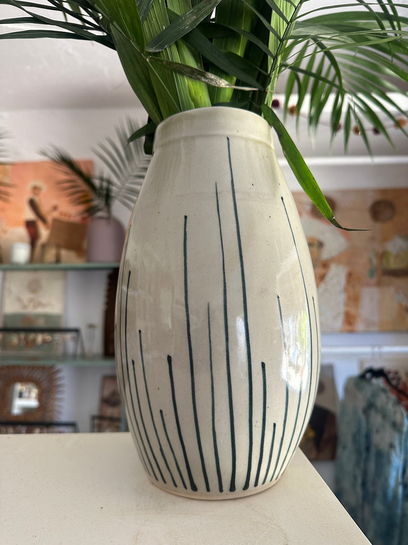 CDMX Tall Blue Drip Vase