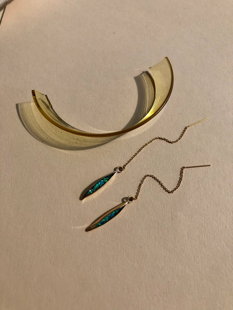 Zelik Opal Ear Threaders