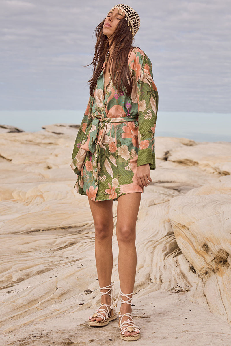 Spell Floridian Shirt Dress