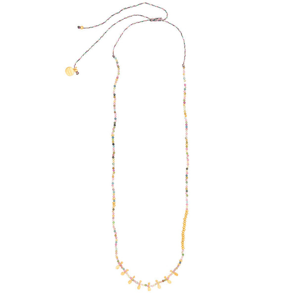 RT Gold Beaded Thread Necklace + more colors
