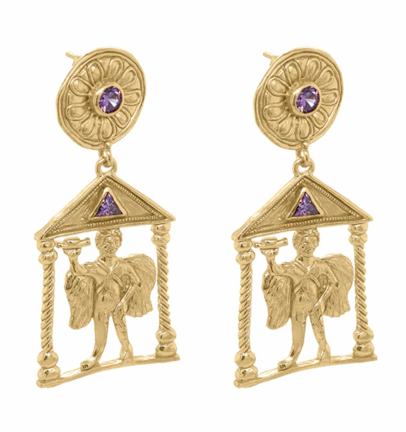 CB Chora Amethyst Earrings