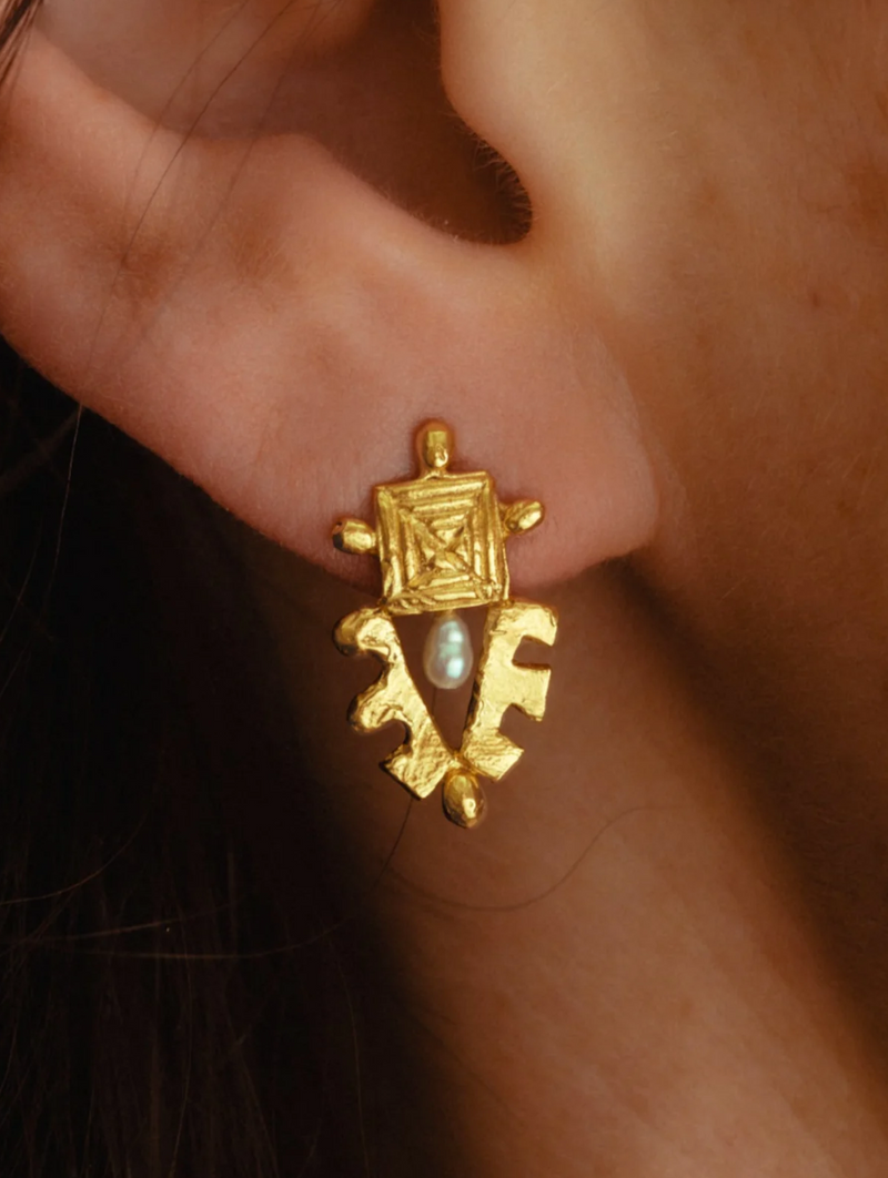 RJ Circus Cowboy Stud Earrings