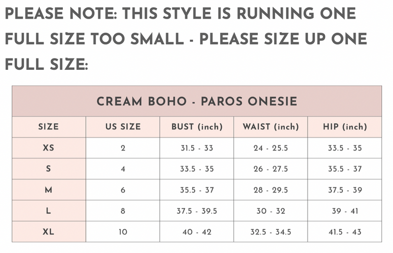 KAV Paros Onesie - Crm Boho