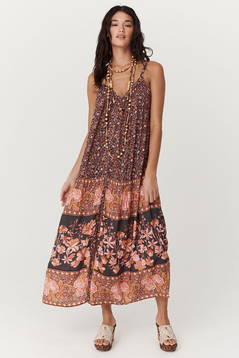 Spell LJ Strappy Maxi Dress - Balmy Nights