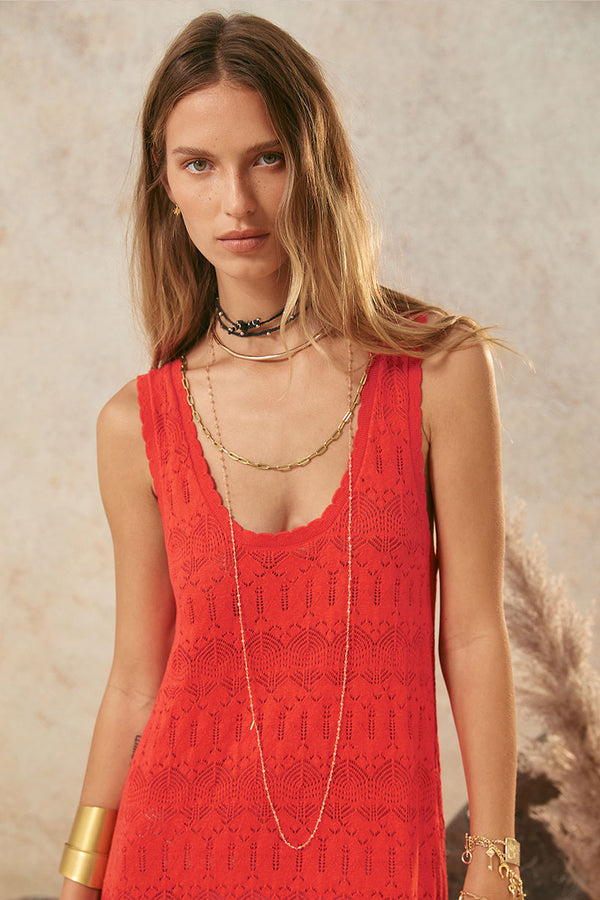 Spell Siesta Maxi Dress - Chilli