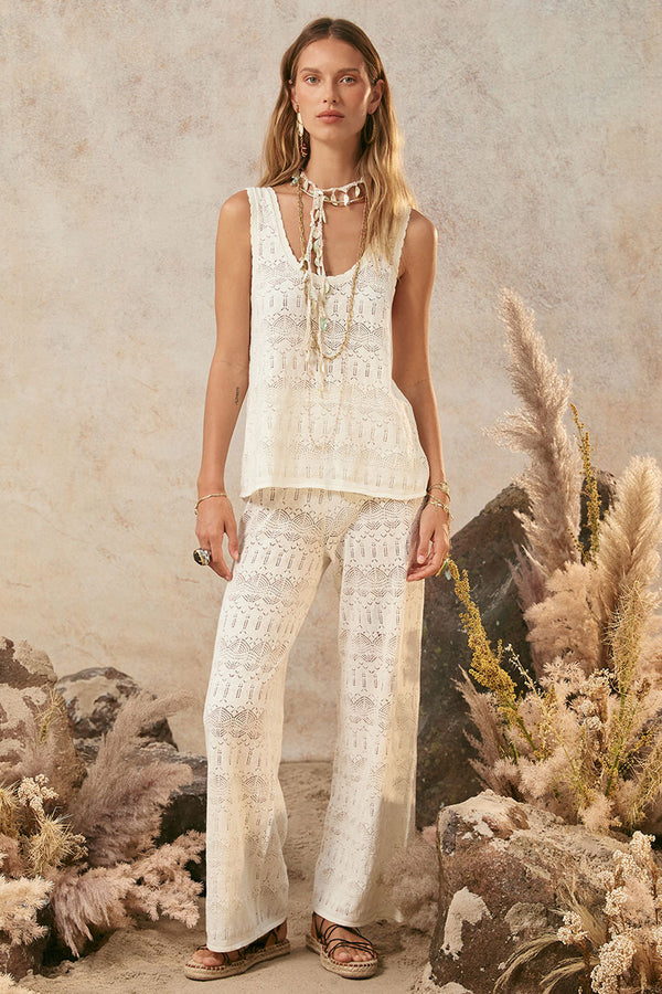 Spell Siesta Pant - White Sand
