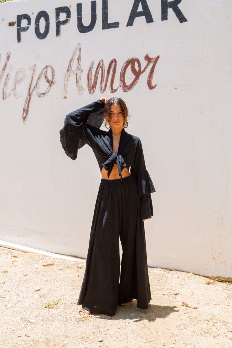 AC Wide Leg Pant - Black